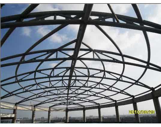 河源中煤朔州宾馆管桁架工程